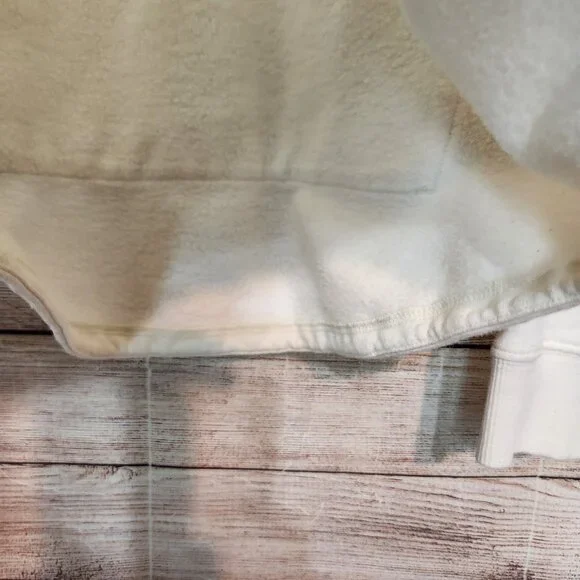 The North Face Half Dome Sweatshirt Hoodie Pullover Size L Ivory Pink Blue Women - Picture 16 of 16